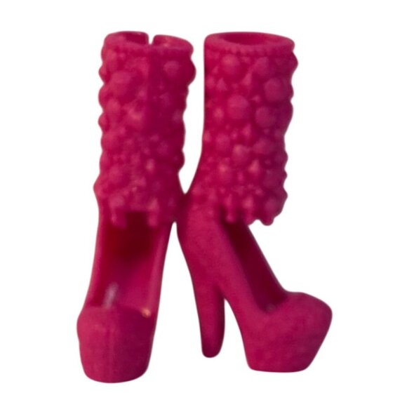 Barbie Shoes Boots Color Play Fashion Fever 2012 Pink Jeweled - Picture 2 of 4